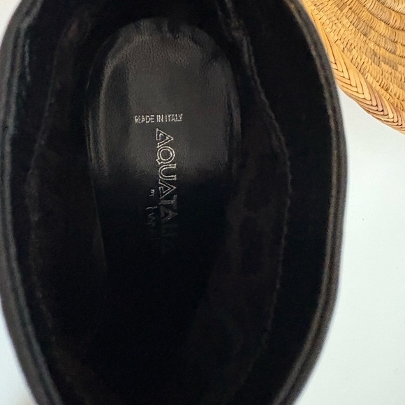 Aquatalia Black Leather + Suede Booties – Size 7.5 - Picture 4 of 5